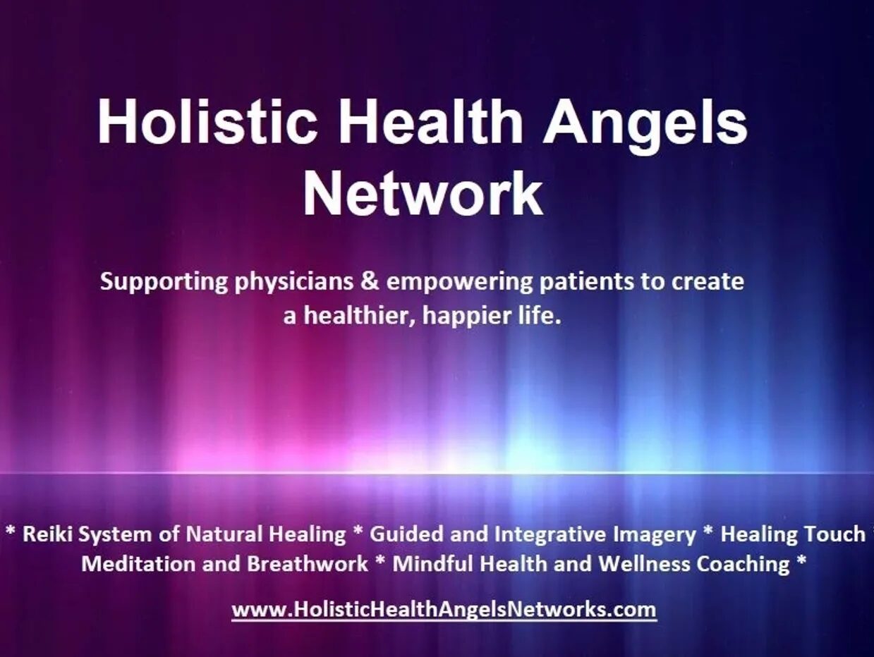 A holistic health angels network logo with the words " holistic health angels network."